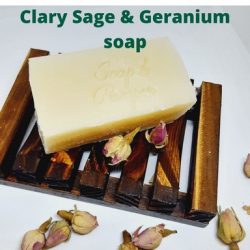 Artisan Soaps. Handmade Soap. Clary Sage & Geranium
